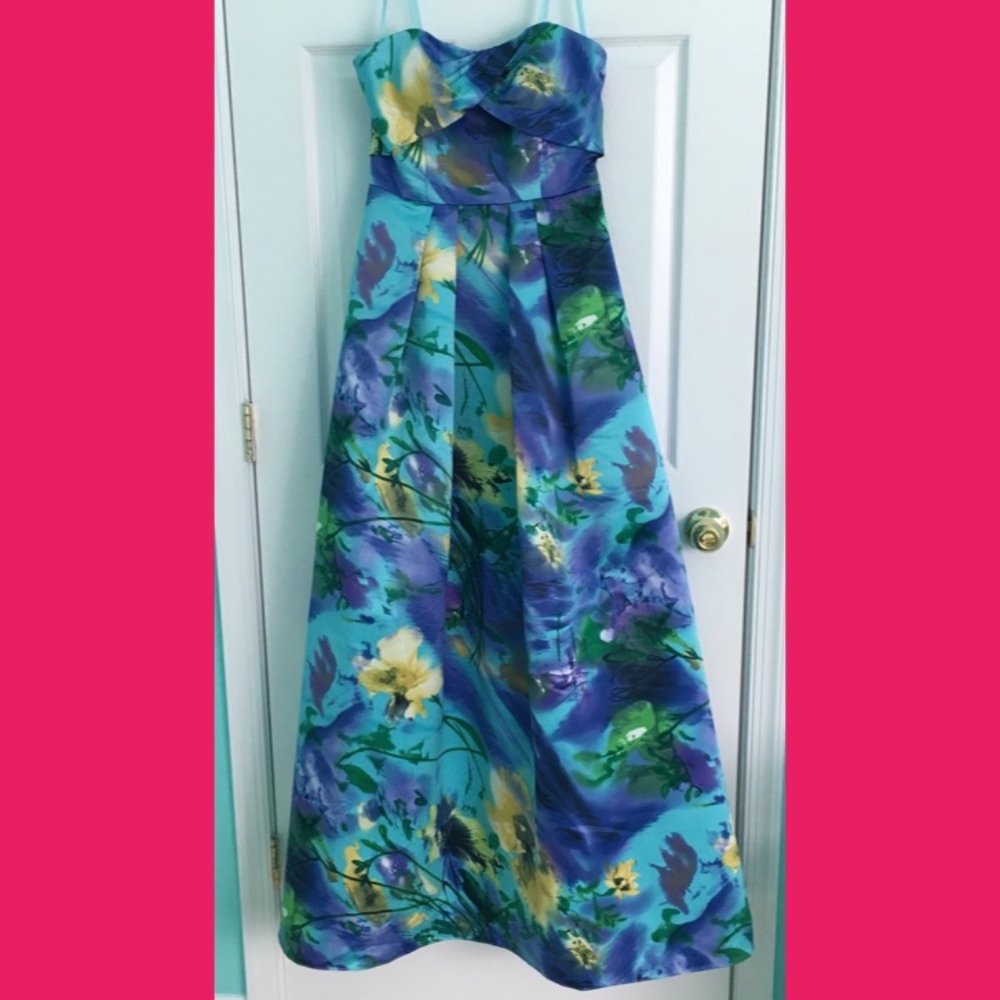 Hailey Logan by Adrianna Papell Watercolor Gown